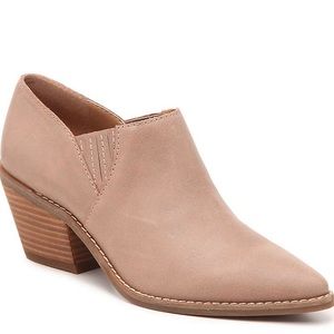 Lucky Brand Tresee Beige Leather Bootie